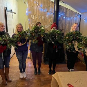 W Shop finished wreaths 2023